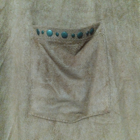 French Laundry Button Up Shirt Brown Large - Picture 3 of 9